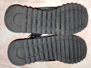 Deportivas fiesta negras y doradas talla 37