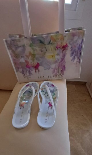 Bolso Ted Baker floral blanco
