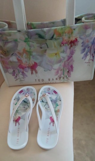 Bolso Ted Baker floral blanco