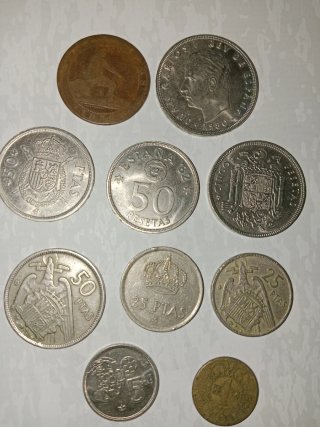 Oportunidad,Lote 10 monedas pesetas época distinta