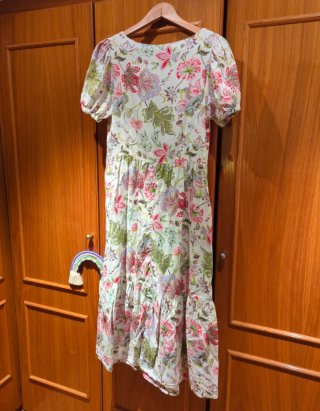 Vestido largo flores Springfield