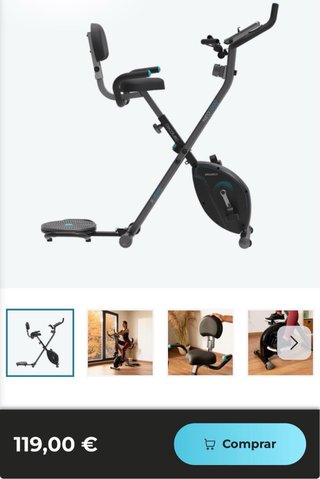 Bicicleta Estática Plegable Cecotec DrumFit 3000 N