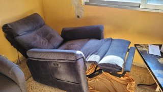 Sillón Eléctrico Tela Gris