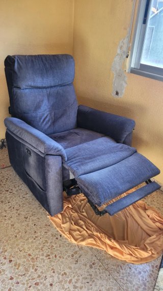 Sillón Eléctrico Tela Gris