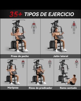 Máquina de musculación multifuncional