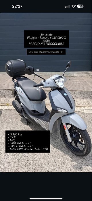 Piaggio Liberty S 125cc Scooter
