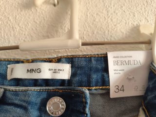 Bermudas vaqueras Mango