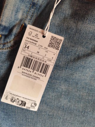 Bermudas vaqueras Mango