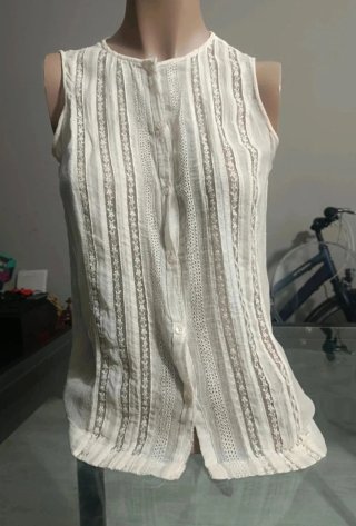 ZARA (S) Blusa y camiseta  beige
