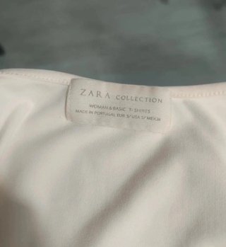 ZARA (S) Blusa y camiseta  beige
