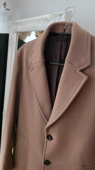 Abrigo Mango Beige Talla M