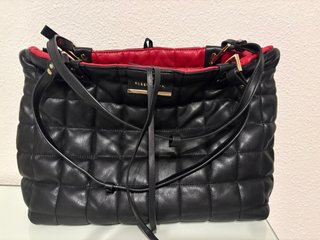 Bolso Hombro Reversible Robert Pietri Negro/Rojo