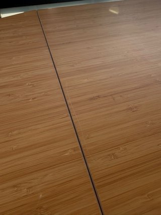 Mesa de comedor plegable de bambú