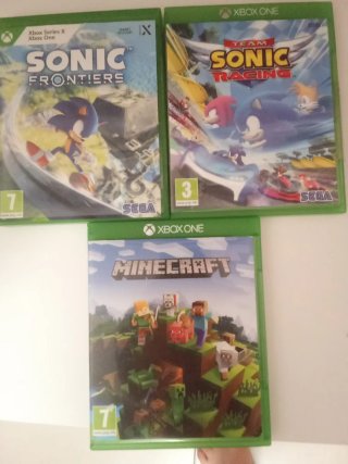 Lote 3 juegos Xbox One: Sonic y Minecraft