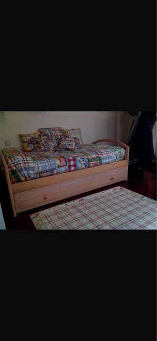Cama nido juvenil madera clara