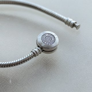 Pulsera Cadena Serpiente Plata