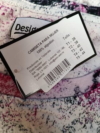 Lote 100 Camisetas Mujer Talla Única