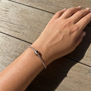 Pulsera Cadena Serpiente Oro Rosa