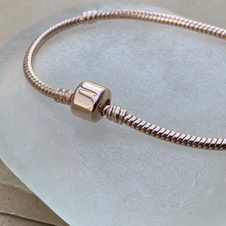 Pulsera Cadena Serpiente Oro Rosa