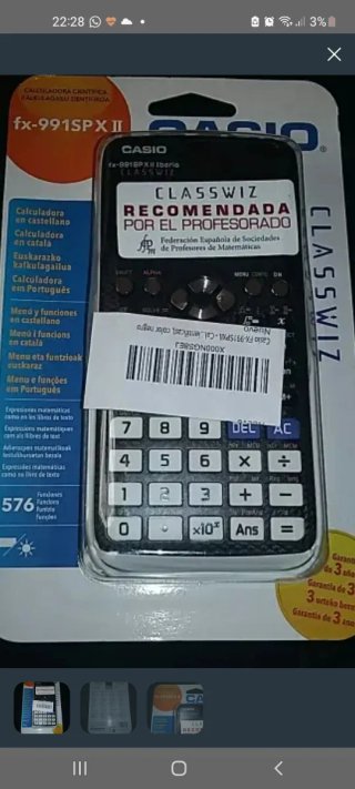 Calculadora Científica Casio fx-991SPX Iberia