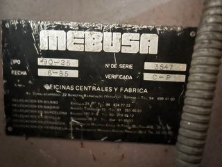 Plegadora MEBUSA 90-25 + UTILES