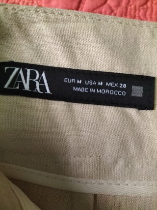 Bermuda beige Zara Talla M con cinturón