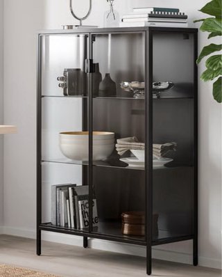 Vitrina IKEA RUDSTA Negra Cristal