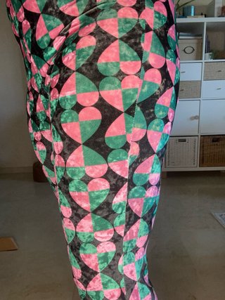 Pantalón campana estampado