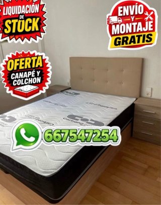 Set completo di canapè, materasso e testiera per la tua camera
