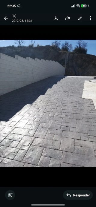 Hormigón impreso
