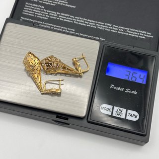 Pendientes de oro 18kt con diamantes
