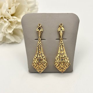 Pendientes de oro 18kt con diamantes