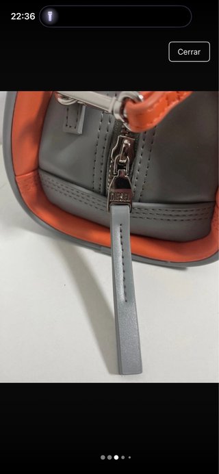 Bolso Diesel Gris y Naranja