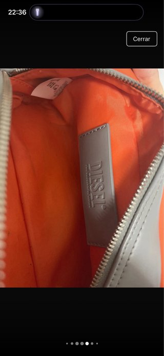 Bolso Diesel Gris y Naranja