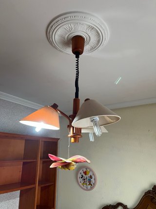 Lámpara de techo madera