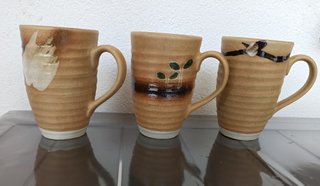Set 3 tazze artigianali uniche