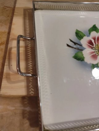Bandeja vintage flores