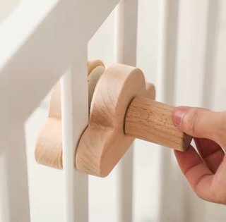 Soporte madera móvil cuna