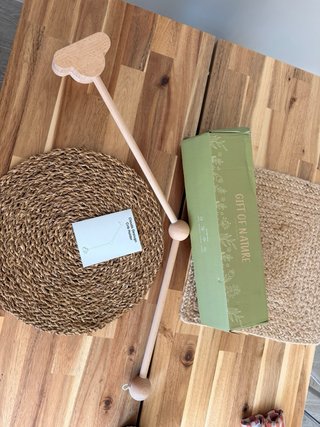 Soporte madera móvil cuna