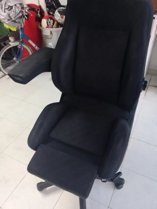 Sillón baquet negro