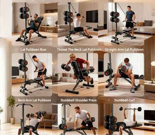 Panca multifunzione regolabile home gym