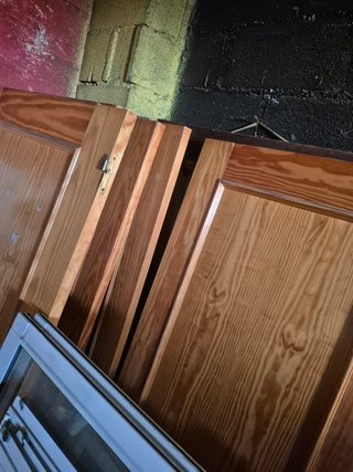 Puertas madera pino  198x72