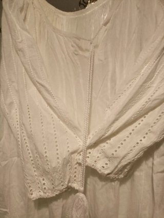 Falda larga estilo indio blanca