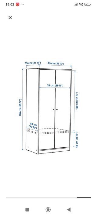 Armario blanco Ikea