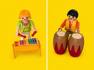 Playmobil Músicos niños con Xilófono y Tambores