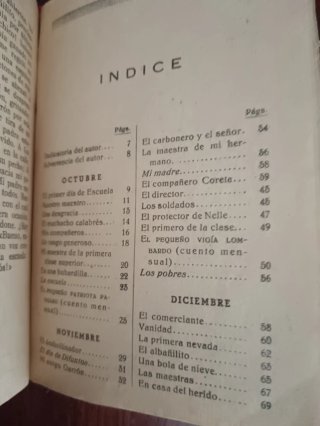 Libro Corazón: Diario de un niño de Amici. Antiguo