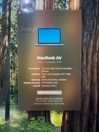 MacBook Air 2019 Intel Gris Espacial