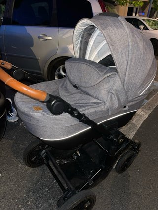 Carro de bebé capazo gris