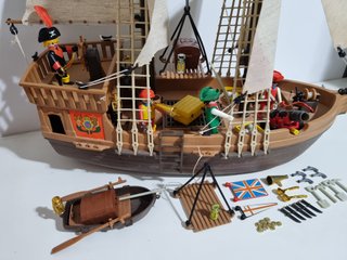 Playmobil 3550 Antiguo Barco Pirata Ingles Galeon