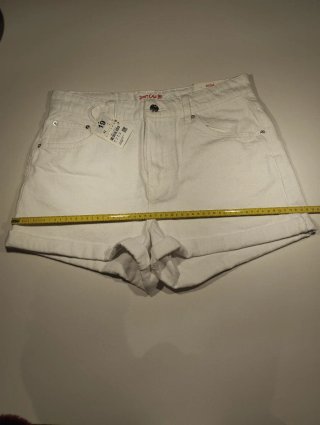 Pantalón corto vaquero blanco